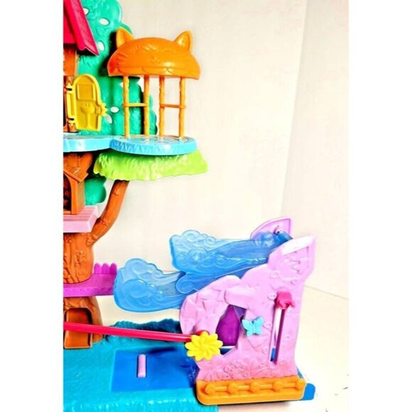 Polly Pocket Pollyville Pet Adventure 3 Story Expandable Treehouse Play Set - Picture 12 of 12